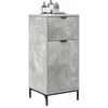 Image de vidaXL Cabinet de Salle de Bain Gris béton 39,5 x 36 x 88 cm, Armoire de Salle de Bain, Organisateur Moderne Rectangular, étagères compactes, Solution de mobilier Minimaliste