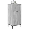 Image de vidaXL Cabinet de Salle de Bain Sonoma Gris 39.5 x 36 x 88 cm, Organisateur de Salle de Bain, Meuble de Rangement Chic, Étagères Pratiques pour Vos Essentiels