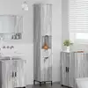 Image de vidaXL Cabinet de salle de bain Gris Sonoma 31,5 x 33 x 190 cm