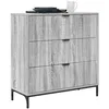 Image de vidaXL Buffet Sonoma Gris 79,5 x 33 x 82 cm Bois d'ingénierie, Buffet Moderne pour Cuisine, Solutions de Rangement élégantes, Cabinet Pratique, Niveaux Ajustables
