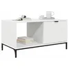 Image de vidaXL Table Basse avec tiroir Blanc 90 x 49 x 46 cm Bois d'ingénierie, Table Basse rectangulaire élégante, Meuble Moderne pour Le Salon, pièce Centrale Fonctionnelle, Design Compact avec Rangement