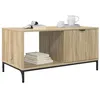 Image de vidaXL Table Basse Chêne Sonoma 90 x 49 x 46 cm Bois d'ingénierie, Table Basse rectangulaire élégante, Meuble Moderne pour Le Salon, pièce Centrale Fonctionnelle, Design Compact avec Rangement