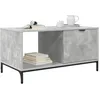 Image de vidaXL Table Basse Gris béton 90 x 49 x 46 cm Bois d'ingénierie, Table Basse rectangulaire élégante, Meuble Moderne pour Le Salon, pièce Centrale Fonctionnelle, Design Compact avec Rangement