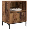 Image de vidaXL Cabinet de Chevet avec tiroir 2 pcs Bois Ancien 49 x 36 x 61 cm, Table de Nuit Rustique, Pratique et Gain de Place, Meuble d'intérieur pour Le Rangement