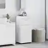 Image de vidaXL Ensemble d'armoire de salle de bain avec tiroir TULUM Blanc