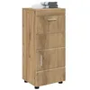 Image de vidaXL Ensemble de Meubles de Salle de Bain Tulum Chêne Artisanal, Meuble de Salle de Bain rectangulaire Moderne, Rangement spacieux, Organiseur élégant, Bois Durable, Finition Mate
