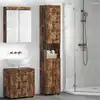 Image de vidaXL Ensemble d'armoire de salle de bain TULUM Chêne fumé