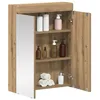 Image de vidaXL Amoire de Salle de Bain avec Miroir Tulum Chêne Artisanal, Meuble de Salle de Bain Moderne, Solution de Rangement Durable, Organisateur Pratique, Design Compact