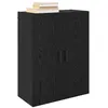 Image de vidaXL Armoire Murale Montage Mural 2 pcs Chêne Noir 69,5 x 34 x 90 cm, Rangement Salon, unité Murale Moderne, étagère rectangulaire, Cabinet élégant, Design Pratique, Style organisé