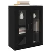 Image de vidaXL Armoires Murailles 2 pc Chêne Noir 69,5 x 34 x 90 cm