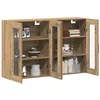 Image de vidaXL Armoires Murailles 2 pc Chêne Artisan et Noir 69,5 x 34 x 90 cm