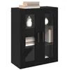 Image de vidaXL Armoires Murailles 2 pcs Chêne Noir 69,5 x 34 x 90 cm, Meuble de Rangement pour Salon, armoires Modernes rectangulaires, Organisateur élégant pour Petits espaces