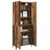 Image de vidaXL Haut Armoire 2 pcs Bois Ancien Bois d'ingénierie, Buffet élégant, Design rectangulaire, Grand Rangement, Meuble Moderne, déco Salle à Manger, Organisateur Pratique
