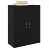 Image de vidaXL Armoire Murale Montage Mural 2 pcs Chêne Noir 69,5 x 34 x 90 cm, Unité Murale Moderne pour Salon, Meuble élégant pour Rangement Pratique, Design rectangulaire