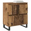 Image de vidaXL Buffet 3 pcs Bois ancien 60 x 35 x 70 cm, Buffet rectangulaire moderne, grand rangement pour salon contemporain, mobilier minimaliste, étagère pratique