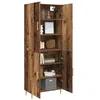 Image de vidaXL Haut Armoire Bois Ancien 69,5 x 34 x 180 cm Bois d'ingénierie, Rangement Salon, étagère Moderne, Meubles rectangulaires, Organisateur Pratique, étagères intérieures
