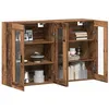 Image de vidaXL Armoires Murailles 2 pc Bois Ancien 69,5 x 34 x 90 cm