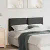 Image de vidaXL Tête de lit capitonnée Gris Naturel et Foncé 140 cm Pin massif