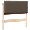 Image de vidaXL Tête de lit capitonnée Gris Naturel et Clair 80 cm Pin Massif, Tête de lit en Tissu Chic, pièce Cozy pour Votre Chambre, Design Moderne, Bois Solide pour Un Espace Relax