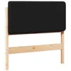 Image de vidaXL Tête de lit capitonnée Marron et Noir 100 cm Pin Massif, Déco de Chambre Tendance, tête de lit Minimaliste, Bois de pin Solide, Cadre de lit Moderne, pièce Accent rectangulaire
