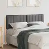 Image de vidaXL Tête de lit capitonnée Brun et gris foncé 135 cm Pin massif