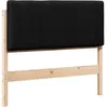 Image de vidaXL Tête de lit capitonnée Marron et Noir 100 cm Pin Massif, Décor de Chambre stylé, tête de lit rembourrée rectangulaire, Cadre en pin Solide, esthétique Moderne pour l'intérieur