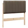 Image de vidaXL Tête de lit capitonnée Marron et Taupe 90 cm Pin Massif, Décor de Chambre stylé, tête de lit rembourrée rectangulaire, Cadre en pin Solide, esthétique Moderne pour l'intérieur
