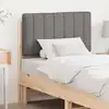 Image de vidaXL Tête de lit capitonnée Marron et gris clair 80 cm Pin massif