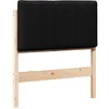 Image de vidaXL Tête de lit capitonnée Marron et Noir 75 cm Pin Massif, Décor de Chambre stylé, tête de lit rembourrée rectangulaire, Cadre en pin Solide, esthétique Moderne pour l'intérieur