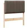 Image de vidaXL Tête de lit capitonnée Marron et Taupe 75 cm Pin Massif, Décor de Chambre stylé, tête de lit rembourrée rectangulaire, Cadre en pin Solide, esthétique Moderne pour l'intérieur