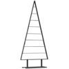 Image de vidaXL Arbre de Noël en métal avec Support Noir 180 cm Acier, Salon, Arbre Métallique, Décor Minimaliste, Noël Moderne, Affichage Contemporain, Fête Élégante