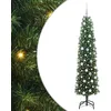 Image de vidaXL Sapin de Noël Artificiel Vert 180 cm PVC et Acier et Plastique, Sapins de Noël artificiels, Design Conique Moderne, déco extérieure Durable, éclairage LED Festif pour célébrations