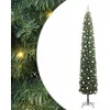 Image de vidaXL Sapin de Noël Artificiel Vert 270 cm PVC et Acier et Plastique, Sapins de Noël artificiels, Design Conique Moderne, déco extérieure Durable, éclairage LED Festif pour célébrations