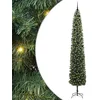 Image de vidaXL Sapin de Noël Artificiel Vert 300 cm PVC et Acier et Plastique, Arbre de Noël Moderne en cône, déco LED résistante, Festive pour Votre Maison, Jardin et terrasse
