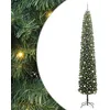Image de vidaXL Sapin de Noël Artificiel Vert 300 cm PVC et Acier et Plastique, Arbre de Noël Moderne en cône, déco LED résistante, Festive pour Votre Maison, Jardin et terrasse