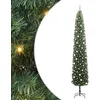Image de vidaXL Sapin de Noël Artificiel Vert 300 cm PVC et Acier et Plastique, Arbre de Noël Moderne en cône, déco LED résistante, Festive pour Votre Maison, Jardin et terrasse