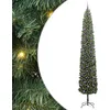 Image de vidaXL Sapin de Noël Artificiel Vert 300 cm PVC et Acier et Plastique, Arbre de Noël Moderne en cône, déco LED résistante, Festive pour Votre Maison, Jardin et terrasse