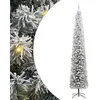 Image de vidaXL Sapin de Noël Artificiel Vert 270 cm PVC et Acier et Plastique, Sapins de Noël artificiels, Design Conique Moderne, déco extérieure Durable, éclairage LED Festif pour célébrations