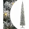 Image de vidaXL Sapin de Noël Artificiel Vert 300 cm PVC et Acier et Plastique, Déco de Salon, Arbre de Noël Artificiel Moderne en Cône, Éclairé par LED, Économiseur d'Espace
