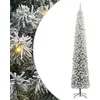 Image de vidaXL Sapin de Noël Artificiel Vert 300 cm PVC et Acier et Plastique, Sapins de Noël artificiels, Design Conique Moderne, déco extérieure Durable, éclairage LED Festif pour célébrations
