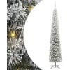 Image de vidaXL Sapin de Noël Artificiel Vert 300 cm PVC et Acier et Plastique, Déco de Salon, Arbre de Noël Artificiel Moderne en Cône, Éclairé par LED, Économiseur d'Espace