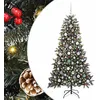 Image de vidaXL Sapin de Noël Artificiel Vert 180 cm PVC, Plastique et Acier