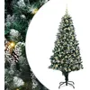 Image de vidaXL Sapin de Noël Artificiel Vert 180 cm PVC, Acier et Plastique