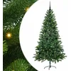 Image de vidaXL Sapin de Noël avec 150 LED avec Support Vert 150 cm PE, Arbre de Noël Moderne en cône, déco Lumineuse LED, Durable pour Un Salon Festif, déco de fête