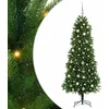 Image de vidaXL Sapin de Noël avec 300 LED avec Support Vert 240 cm PE, Arbre de Noël Moderne en cône, déco Lumineuse LED, Durable pour Un Salon Festif, déco de fête