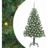 Image de vidaXL Sapin de Noël avec 300 LED avec Support Vert 180 cm PVC, Salon, Arbre de Noël Moderne, Décor saisonnier, Ornement Festif, Lumières LED Chaudes, Affichage intérieur