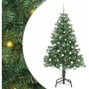 Image de vidaXL Sapin de Noël avec 300 LED avec Support Vert 180 cm PVC, Salon, Arbre de Noël Moderne, Décor saisonnier, Ornement Festif, Lumières LED Chaudes, Affichage intérieur