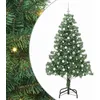 Image de vidaXL Sapin de Noël avec 300 LED avec Support Vert 210 cm PVC, Salon, Arbre de Noël Moderne, Décor saisonnier, Ornement Festif, Lumières LED Chaudes, Affichage intérieur