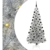 Image de vidaXL Sapin de Noël Argent 210 cm Pet