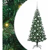 Image de vidaXL Sapin de Noël Artificiel pré-éclairé Vert 120 cm PVC et métal